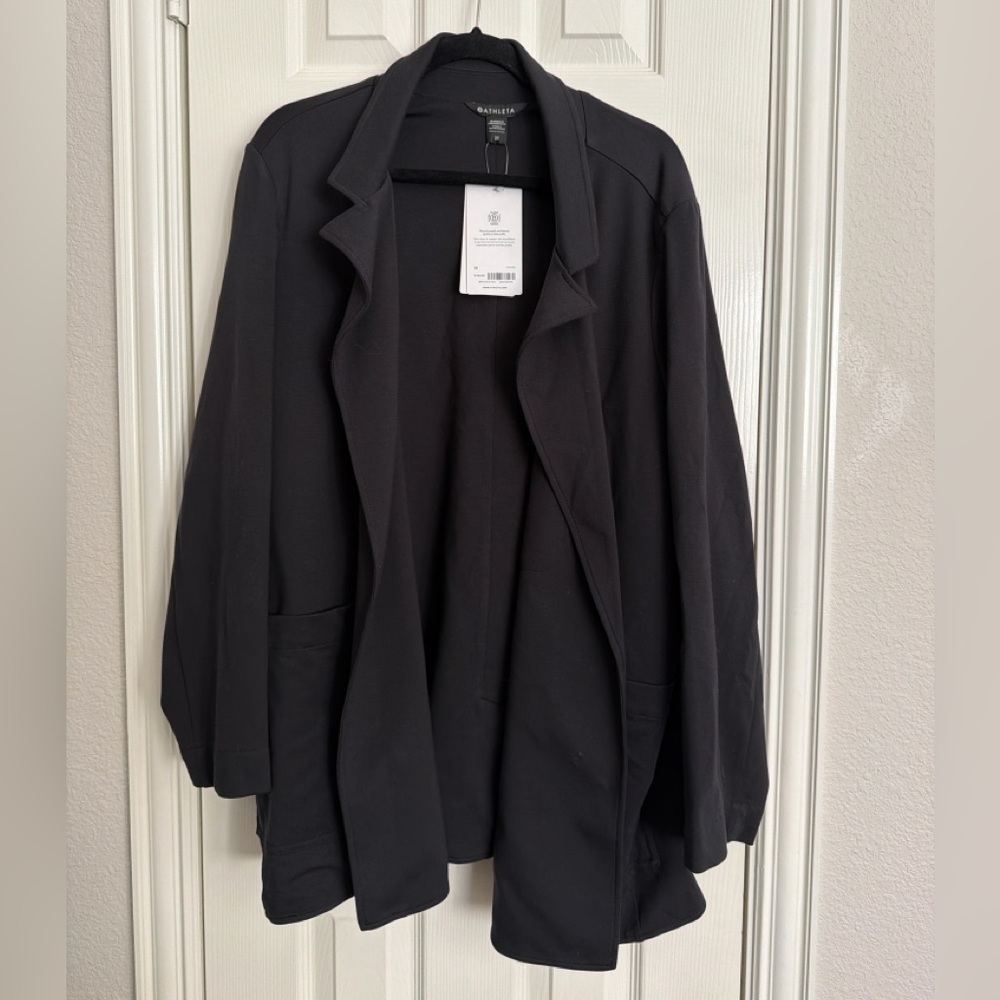 Athleta Eastbound Blazer Black Size 22 NWT Sustainable